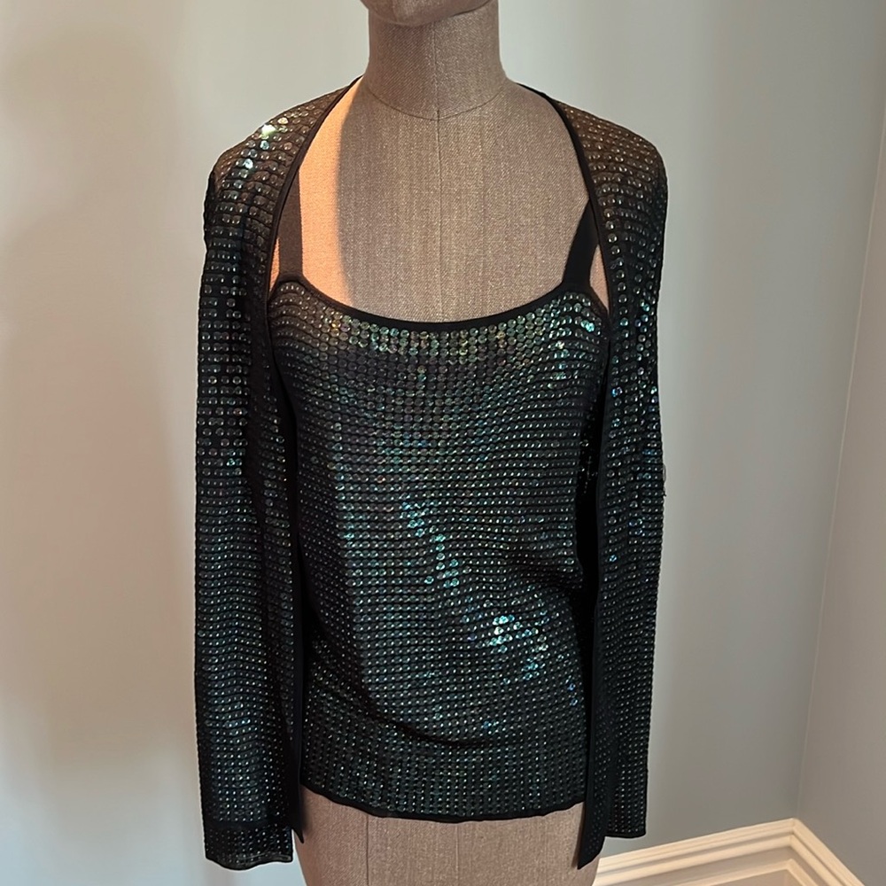 Lafayette 148 Sequin Twin Set